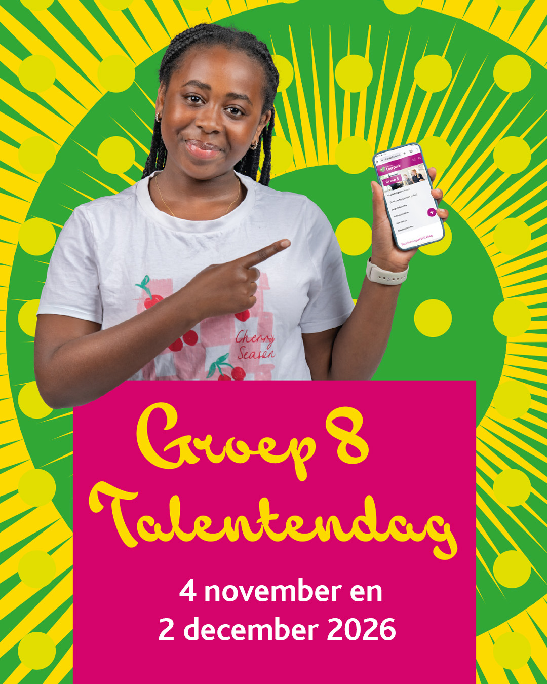Aanmelden groep 8 Talentendag 2026