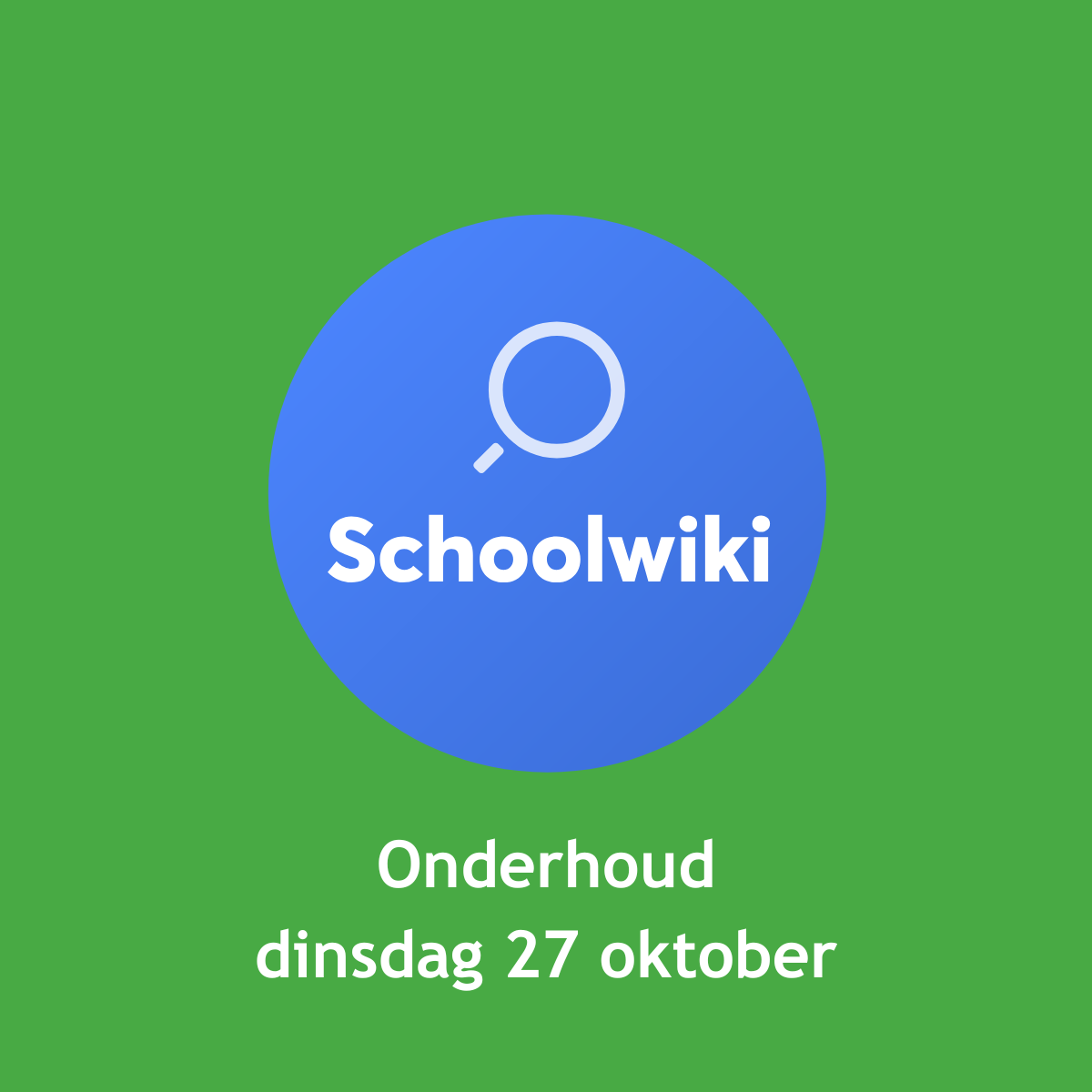 Onderhoud Schoolwiki